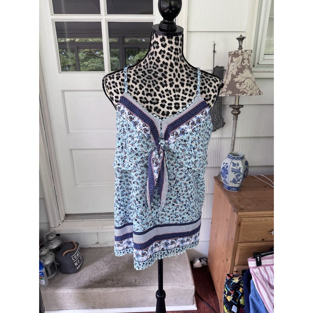 No Boundaries, Tank Top Floral Boho Romantic Fairy XXL Strappy Peasant Festival
